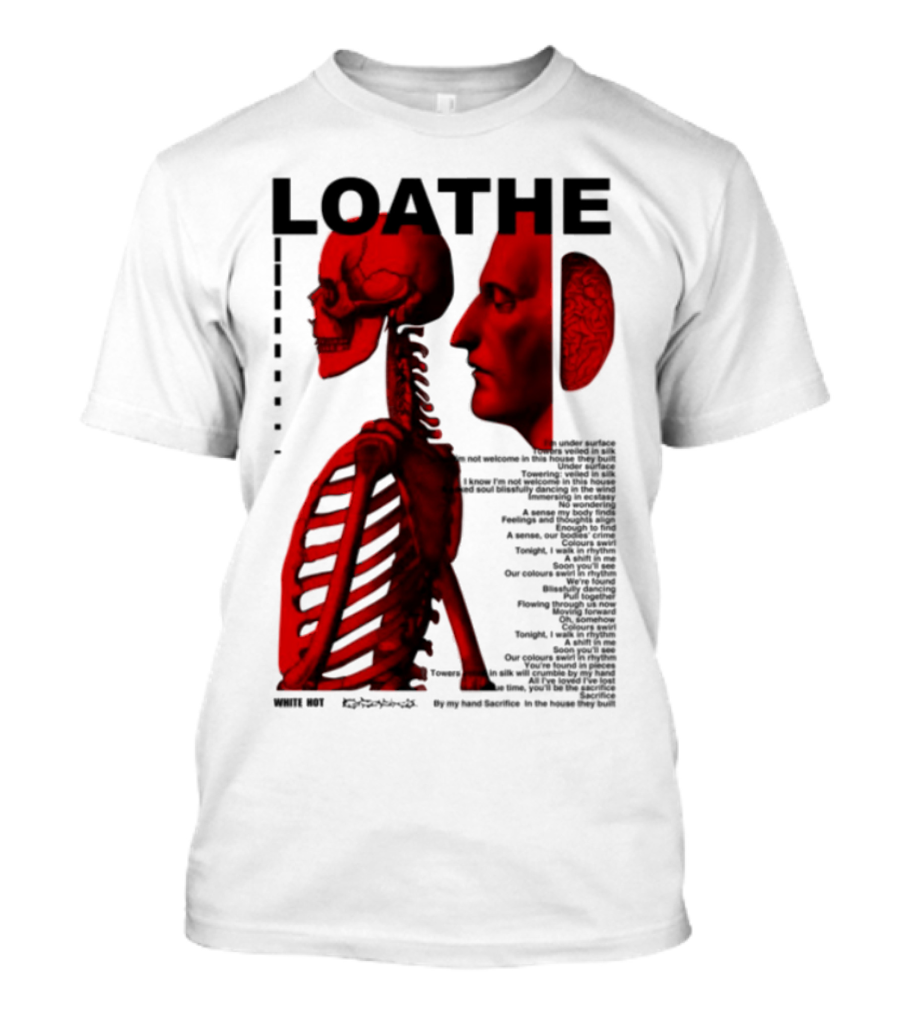 Loathe Anatomy Skull And Brain Illustration T-Shirt