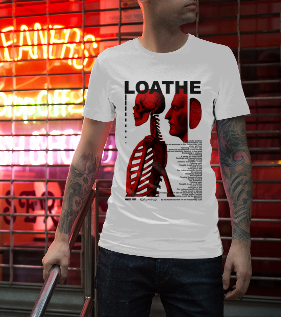 Loathe Anatomy Skull And Brain Illustration T-Shirt