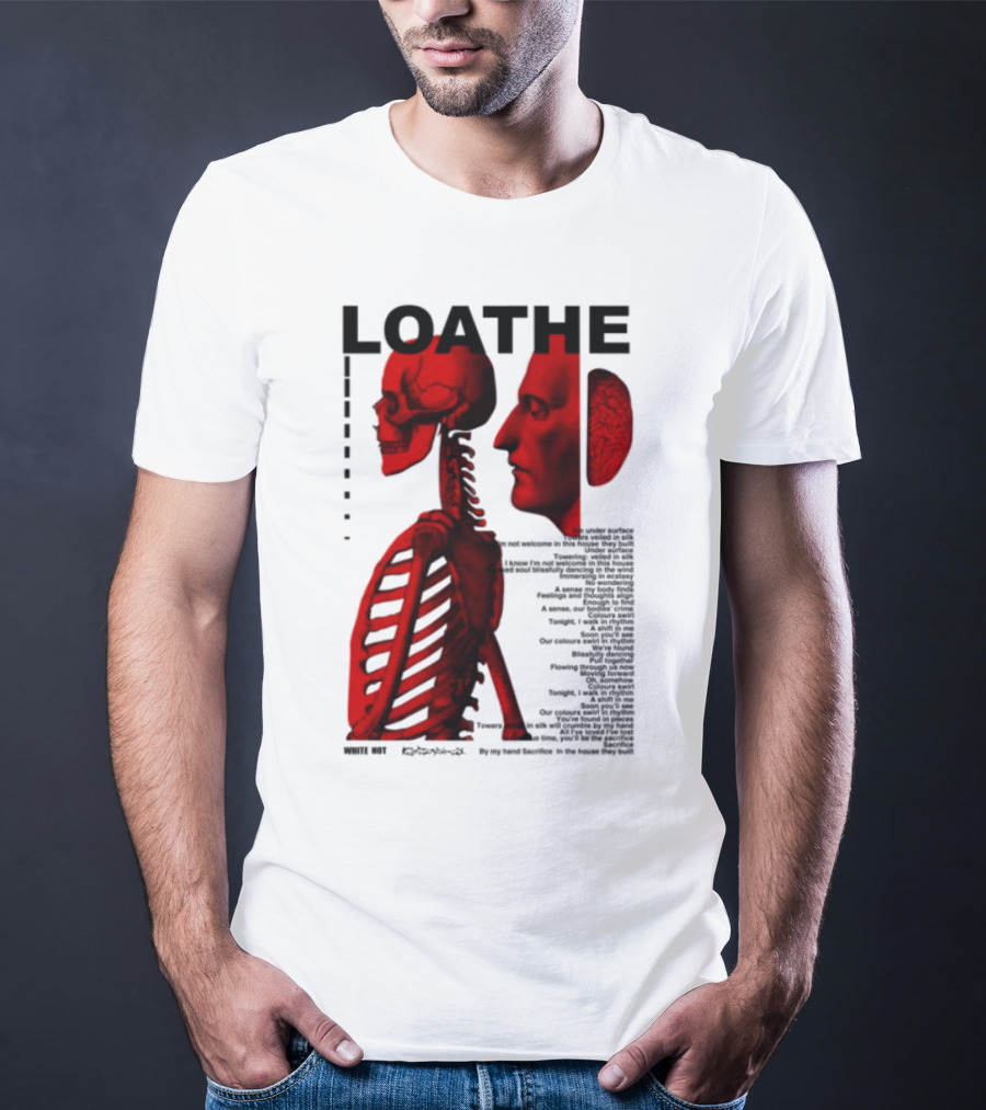 Loathe Anatomy Skull And Brain Illustration T-Shirt