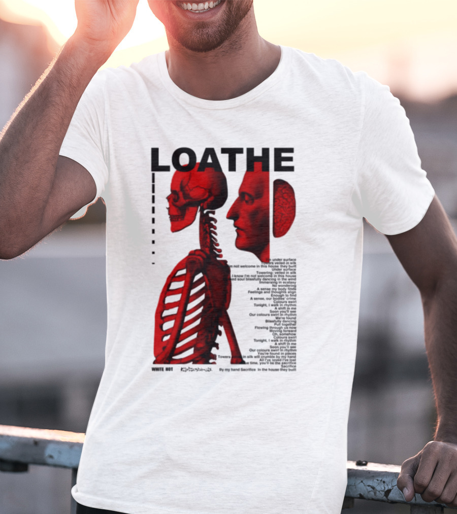Loathe Anatomy Skull And Brain Illustration T-Shirt