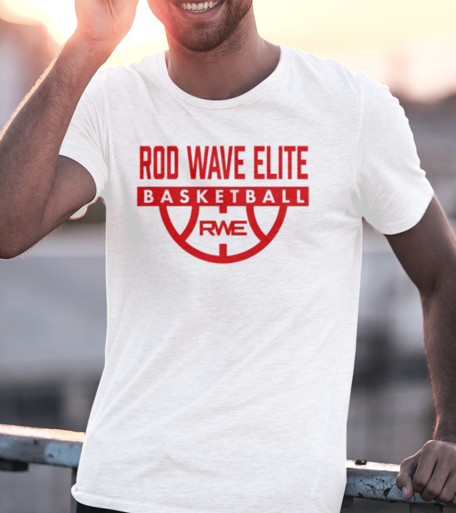 Rod Wave Elite Basketball RWE Performance White T-Shirt