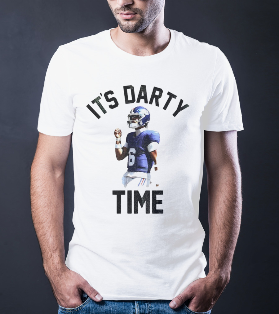 Jaxson Dart It's Darty Time New York Giants Football NFL 2025 T-Shirt