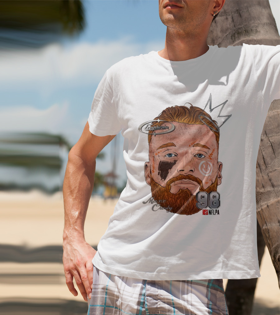 Euphoria Maxx Crosby 98 NFL Fat Head Illustration T-Shirt