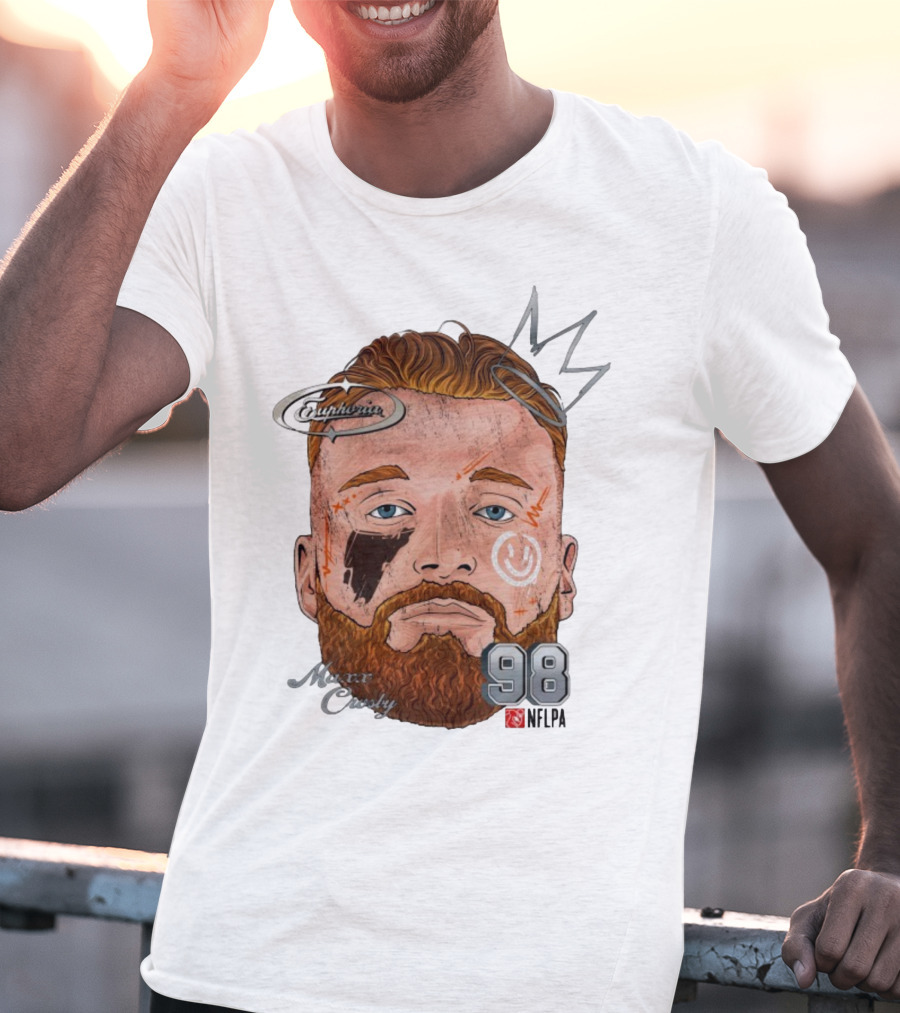 Euphoria Maxx Crosby 98 NFL Fat Head Illustration T-Shirt