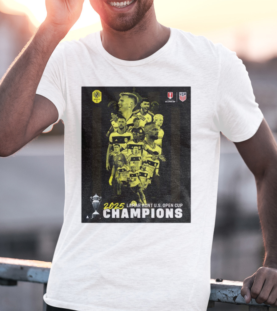 Nashville SC 2025 Lamar Hunt U.S. Open Cup Champions T-Shirt