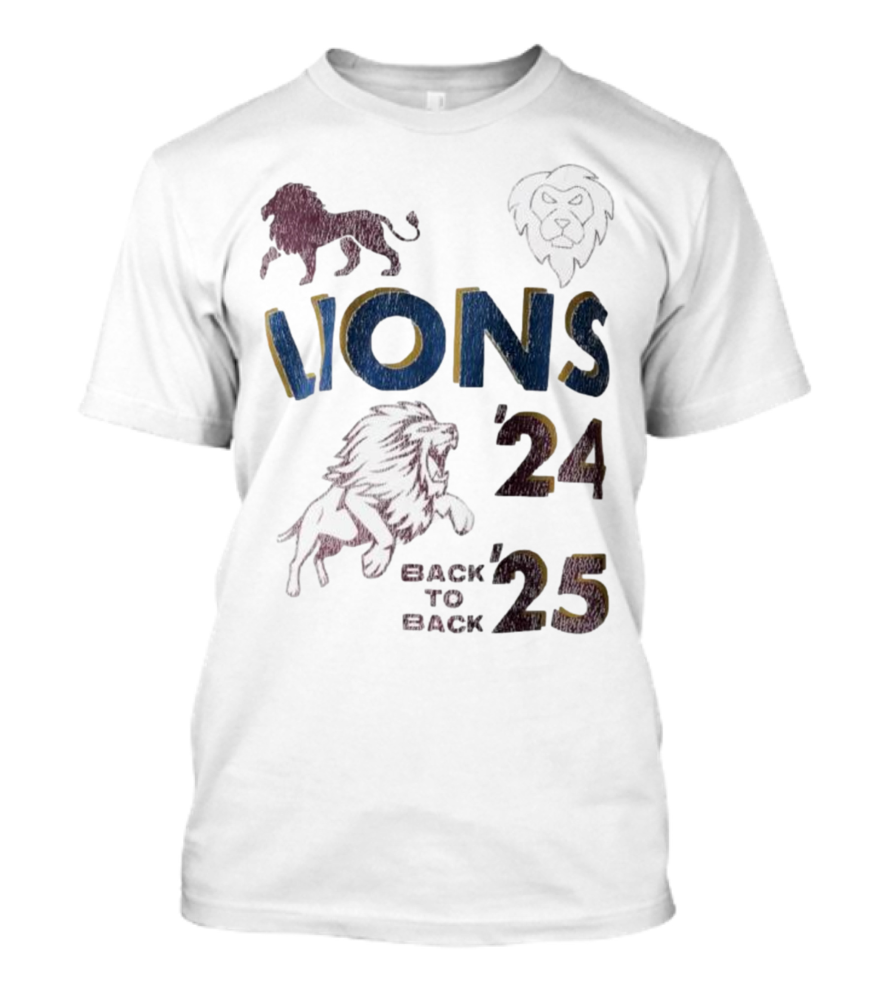 Lions Pride Back To Back '24 '25 T-Shirt