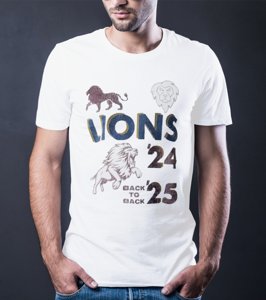 Lions Pride Back To Back '24 '25 T-Shirt