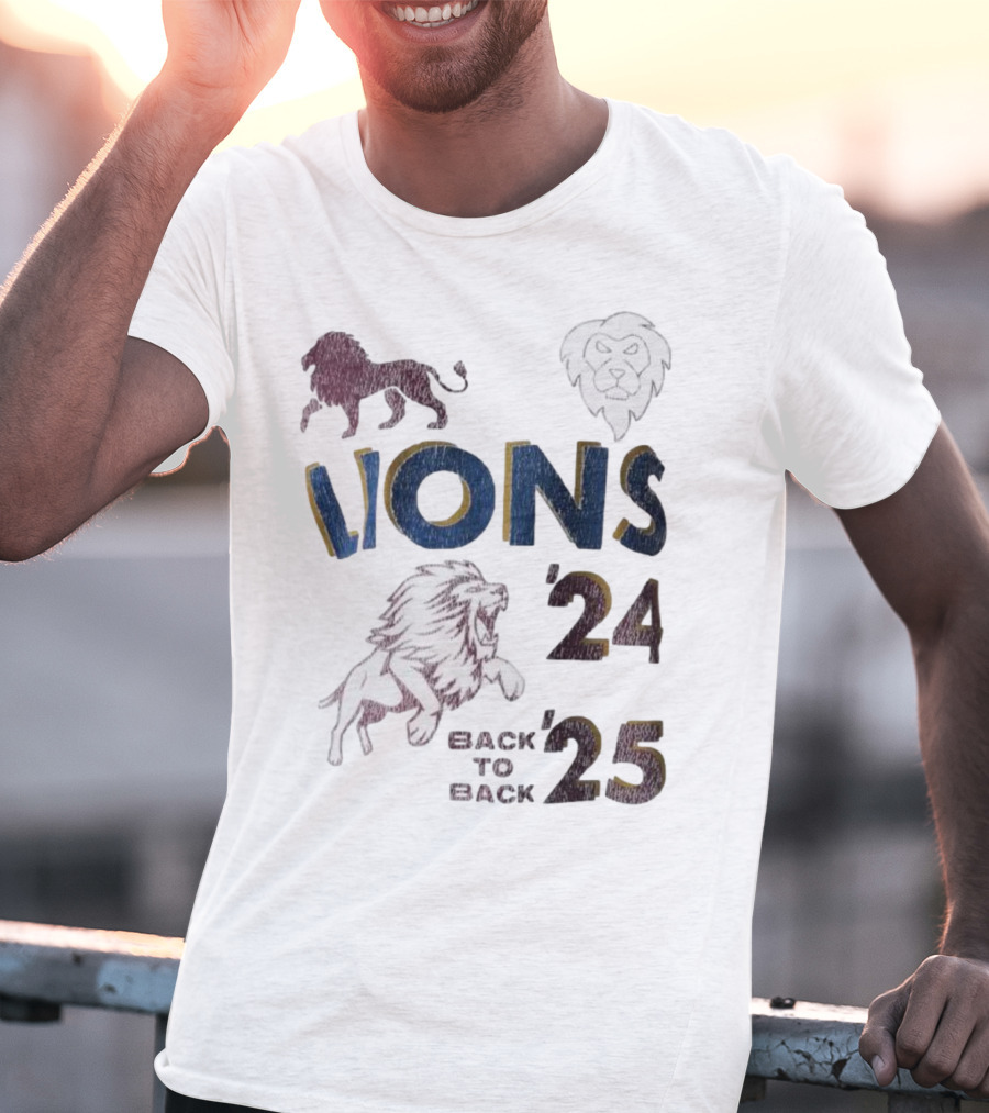 Lions Pride Back To Back '24 '25 T-Shirt