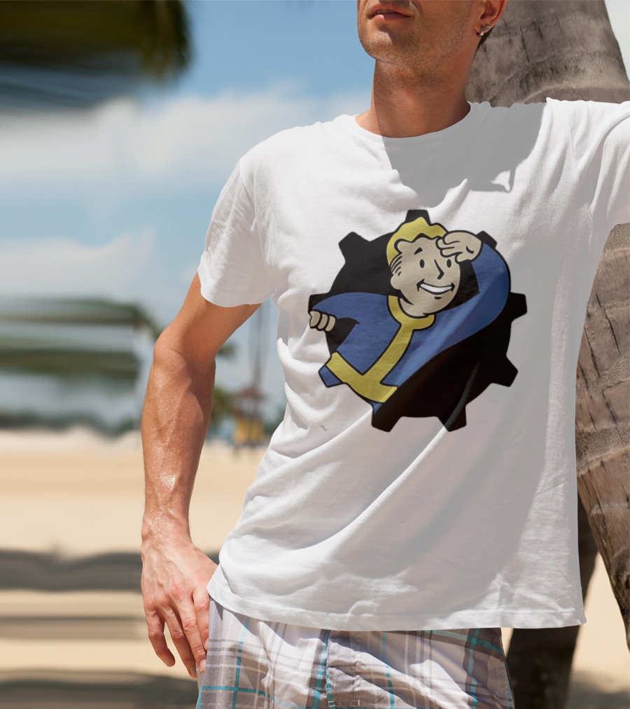 Fallout Vault Boy Lookout Iconic Pose T-Shirt