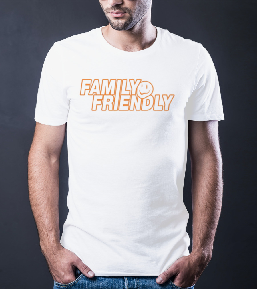 FAMILY FRIENDLY Smiley Face Retro Style T-Shirt
