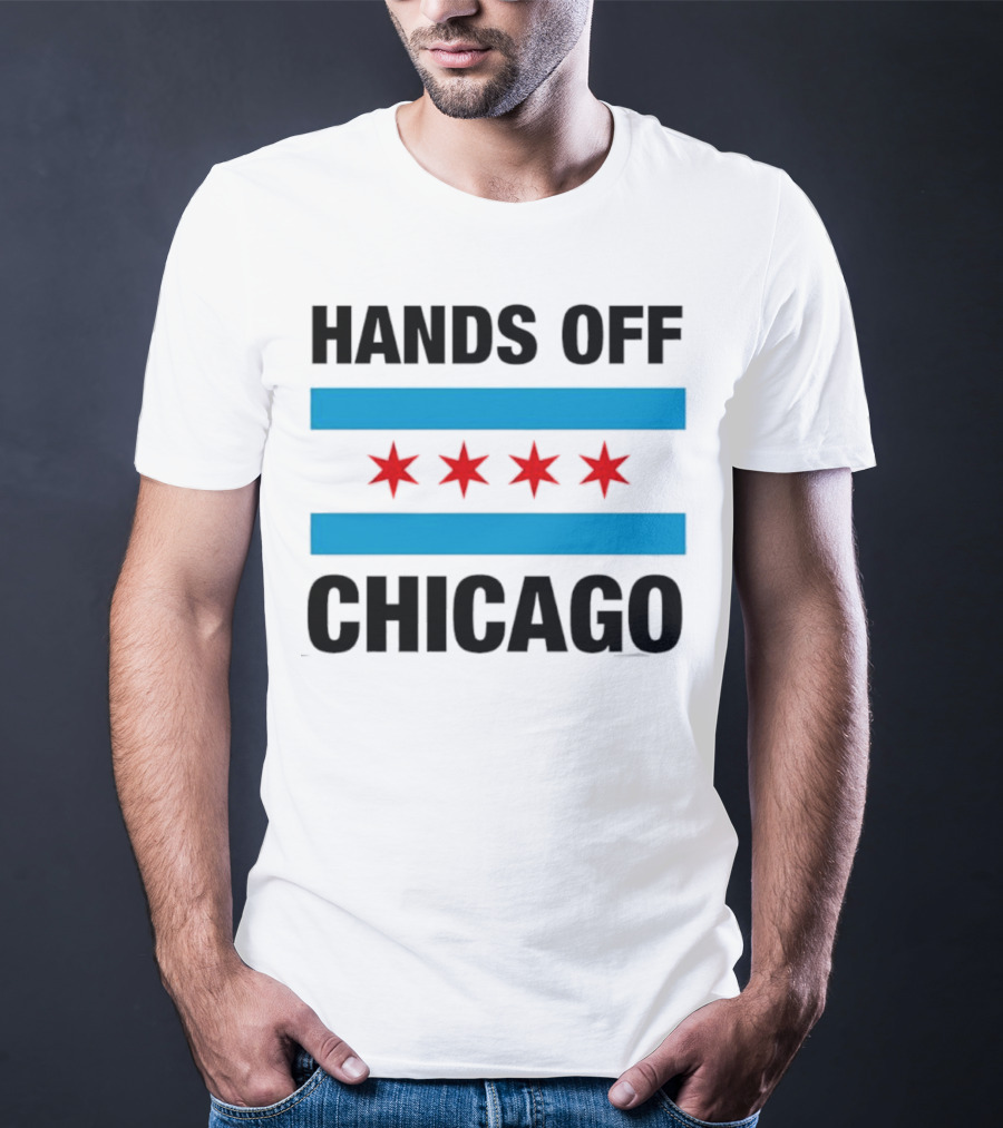 Chicago Flag Iconic Four Red Stars Blue Stripes T-Shirt