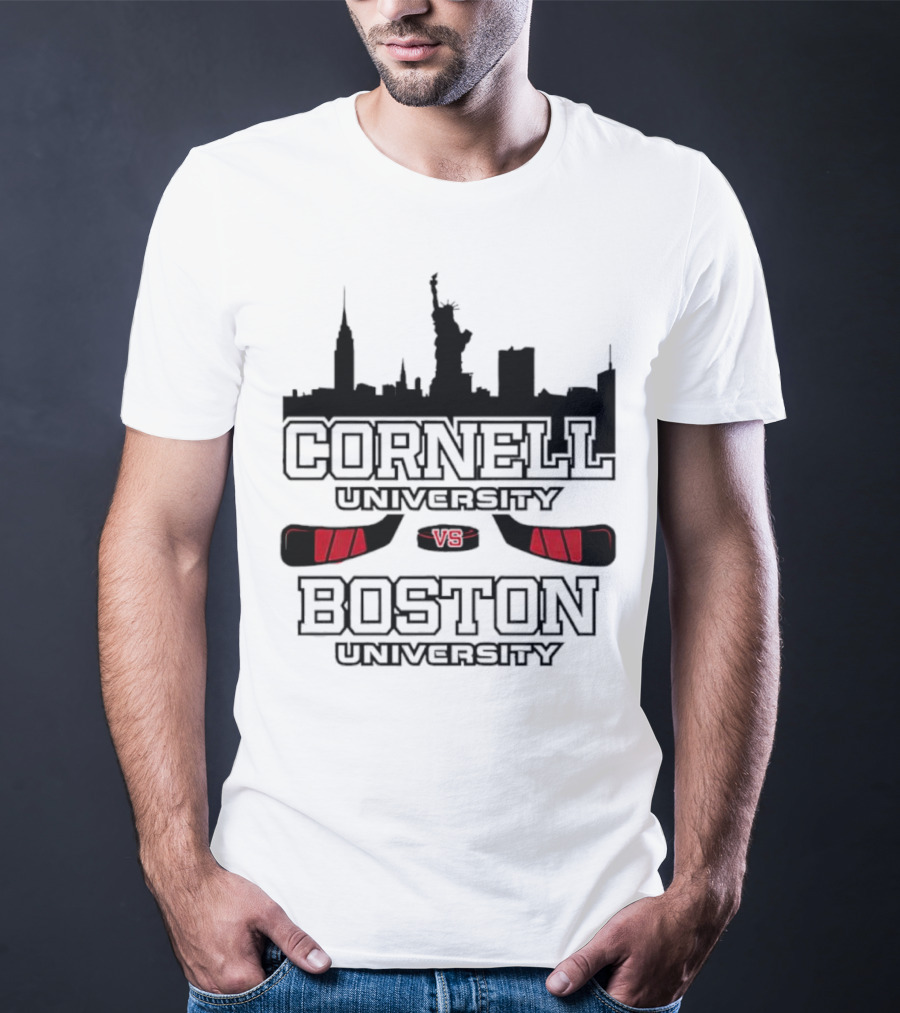 Red Hot Hockey Cornell University Boston University V8 T-Shirt