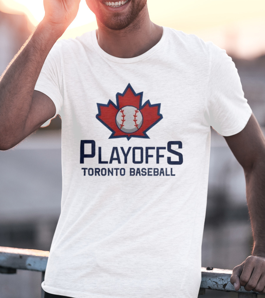 Toronto Baseball Playoffs Maple Leaf Icon T-Shirt