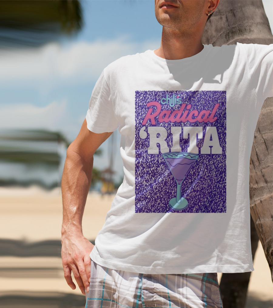 Chili's Radical Rita Retro Cocktail Margarita Vibes T-Shirt