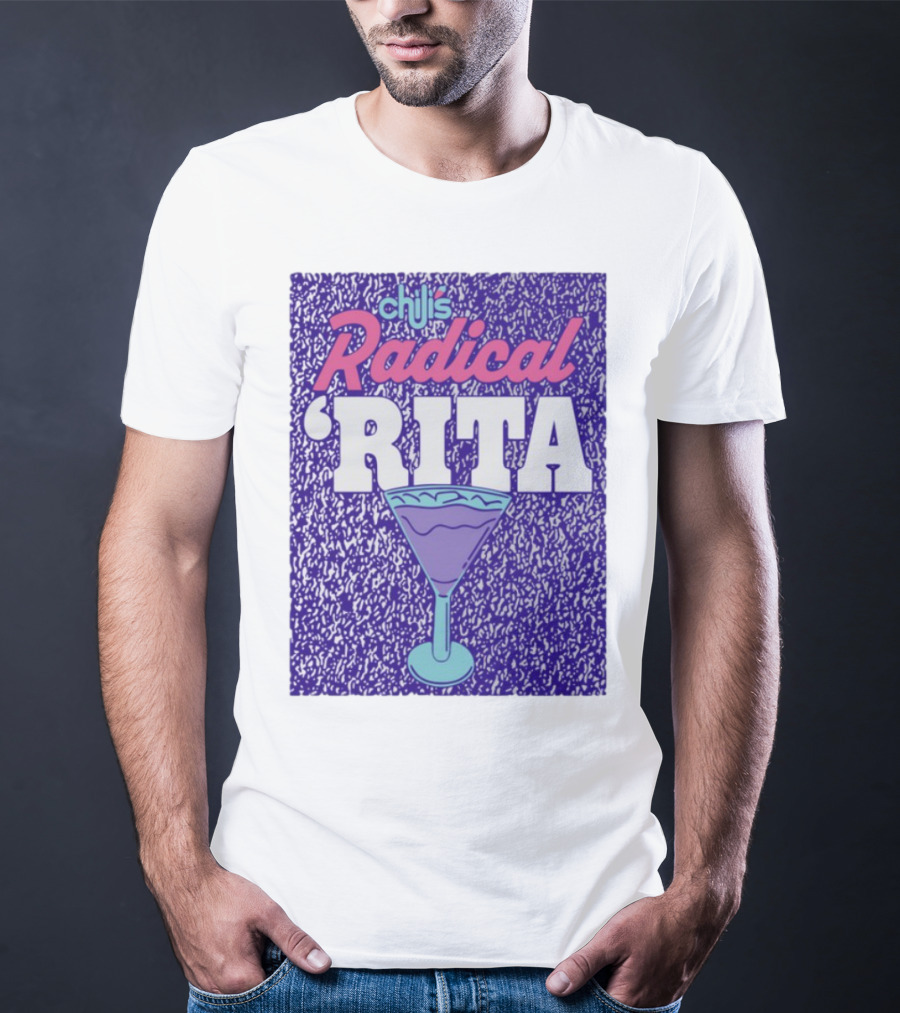 Chili's Radical Rita Retro Cocktail Margarita Vibes T-Shirt