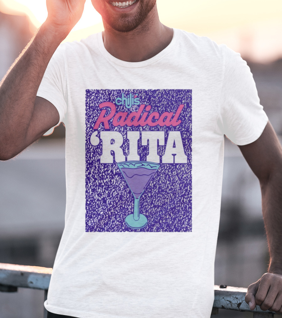 Chili's Radical Rita Retro Cocktail Margarita Vibes T-Shirt