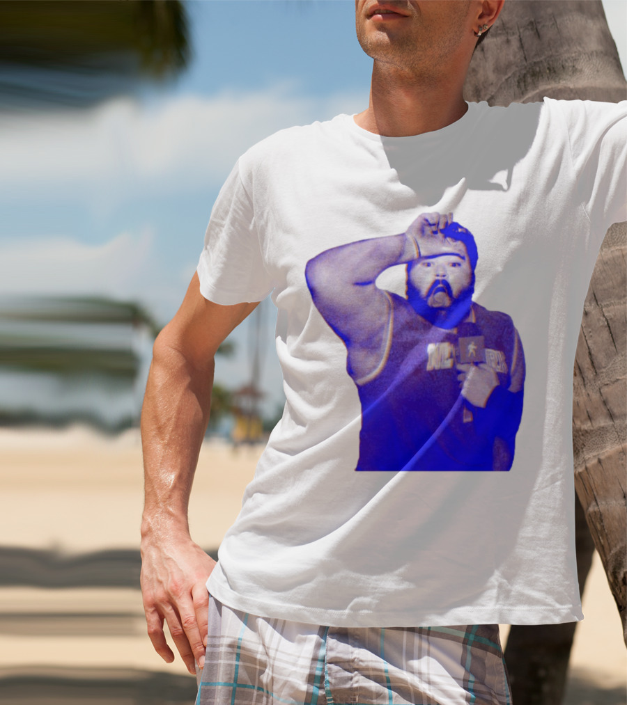 Karltowns Wearing Jason Dantona NYC Basketball Theme Blue Tone T-Shirt