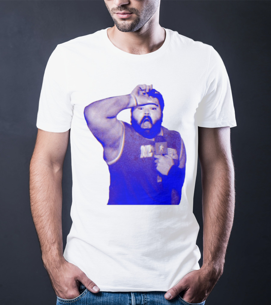 Karltowns Wearing Jason Dantona NYC Basketball Theme Blue Tone T-Shirt