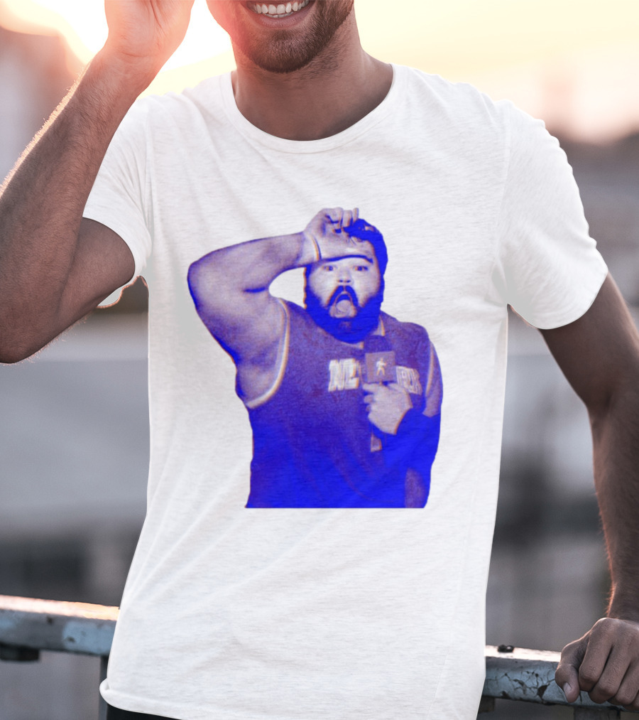 Karltowns Wearing Jason Dantona NYC Basketball Theme Blue Tone T-Shirt