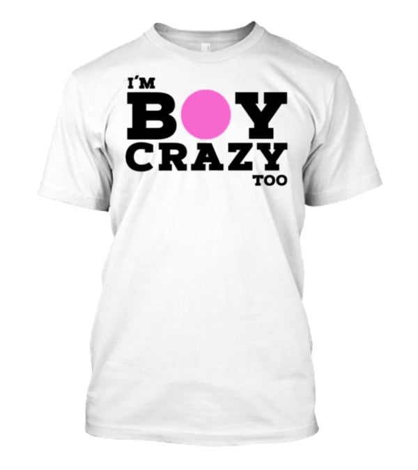 Kesha I'm Boy Crazy Too Pink Circle T-Shirt