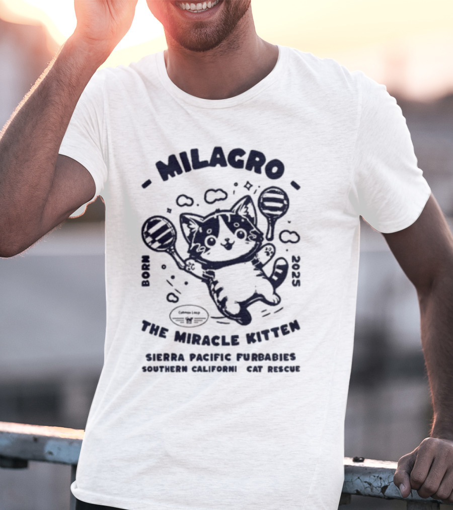 Milagro The Miracle Kitten Maria Souza Puppykat Coincidences Are Never T-Shirt