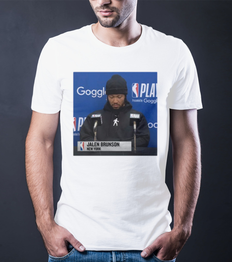 Jalen Brunson New York Press Conference NBA Playoffs Presented By Google T-Shirt