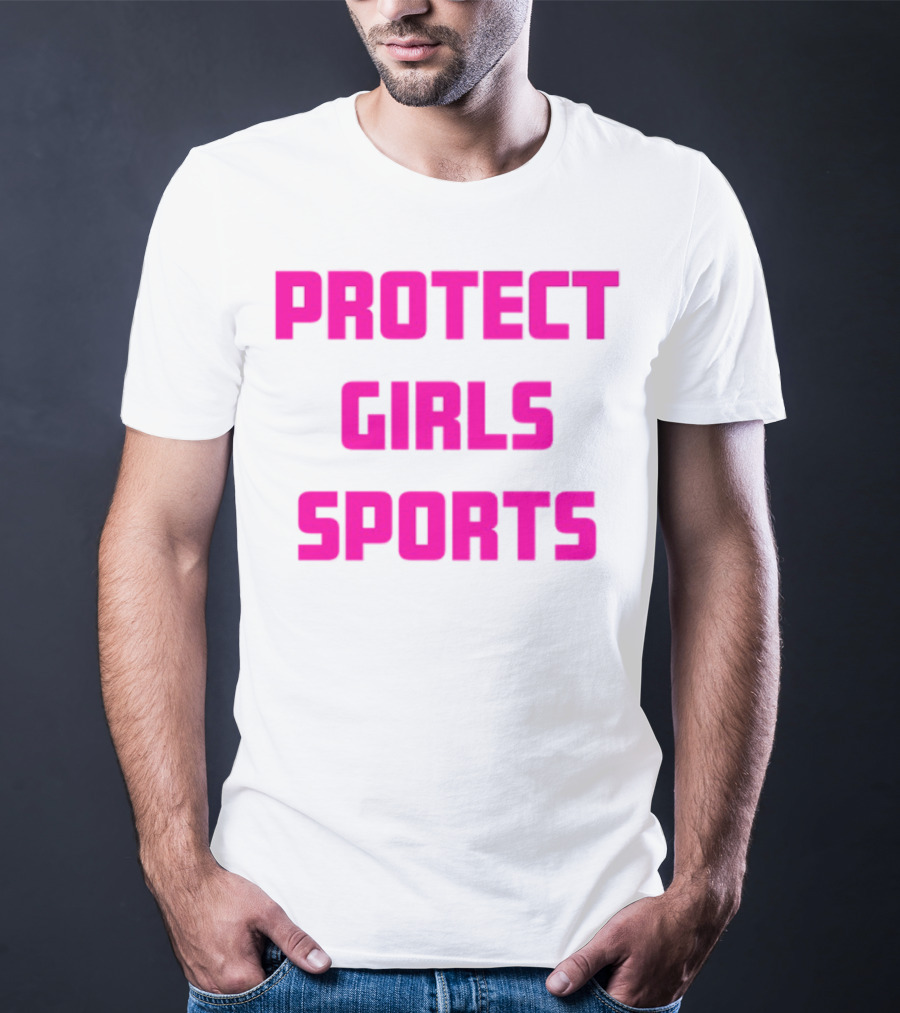 Protect Girls Sports Bold Pink Advocacy Design T-Shirt