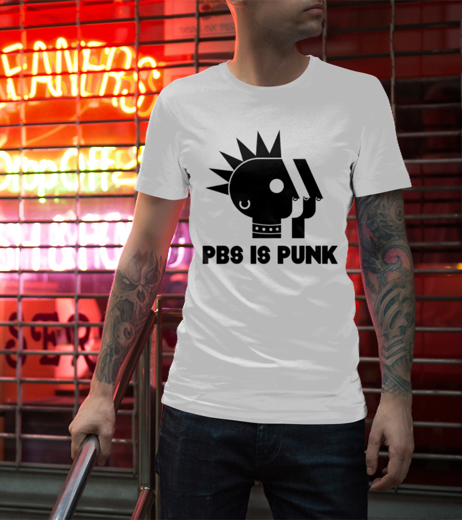 Two Crow Collective PBS Is Punk Vintage Cassette Vinyl Roots T-Shirt