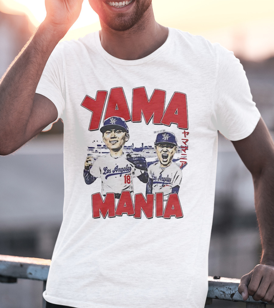 Yama Mania Los Angeles Dodgers Baseball Player 18 T-Shirt