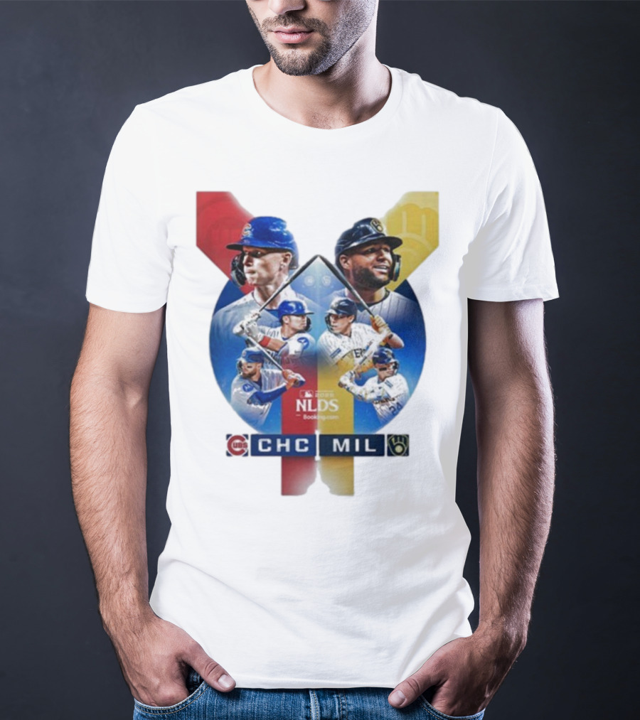 2025 MLB Postseason Chicago Cubs Vs Milwaukee Brewers NLDS Matchup T-Shirt