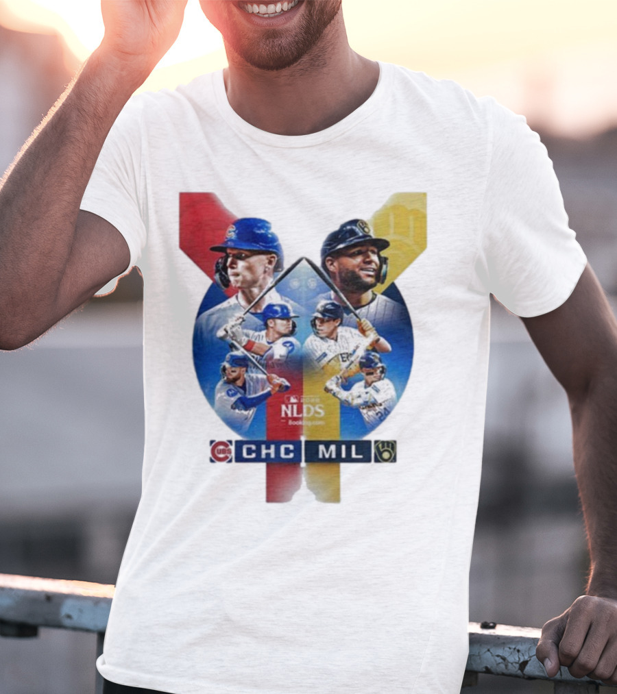 2025 MLB Postseason Chicago Cubs Vs Milwaukee Brewers NLDS Matchup T-Shirt