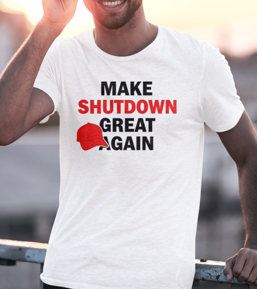 MAGA Make Shutdown Great Again Red Hat T-Shirt