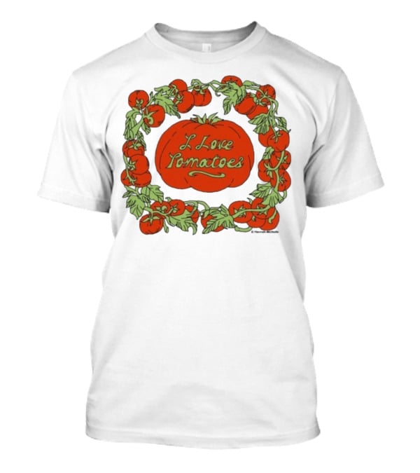 Hannah Michelle I Love Tomatoes Vine Wreath T-Shirt