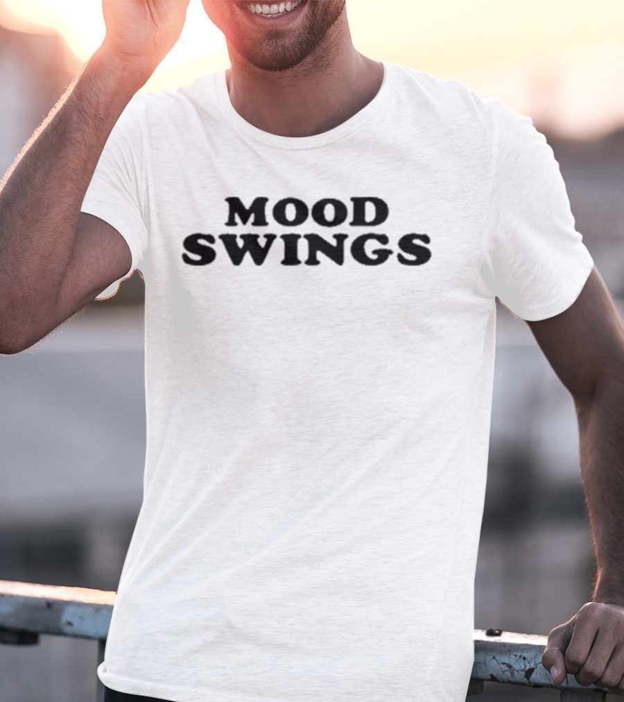 Henry Moodie Mood Swings Retro Style Lettering T-Shirt
