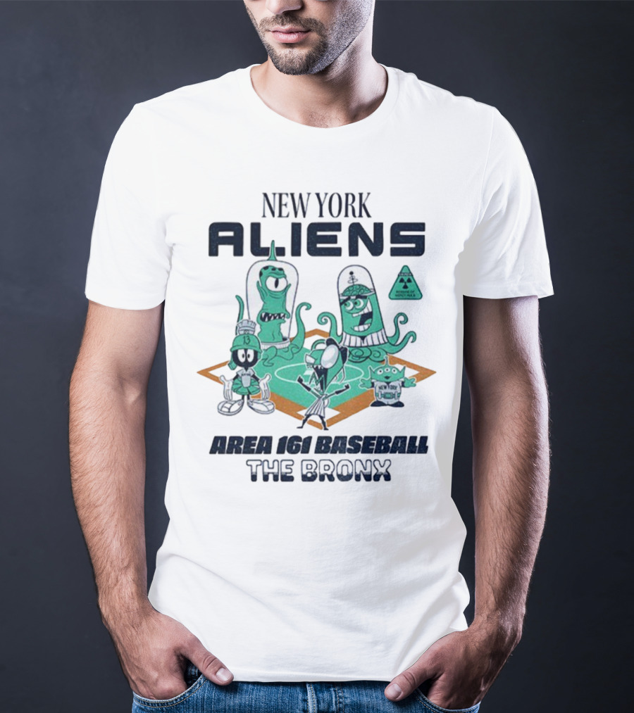 New York Aliens Area 161 Baseball The Bronx T-Shirt