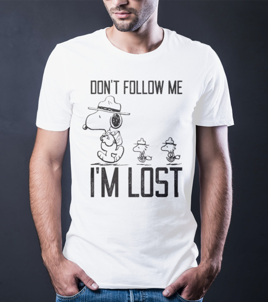 Snoopy Woodstock Peanuts Don’t Follow Me I’m Lost T-Shirt