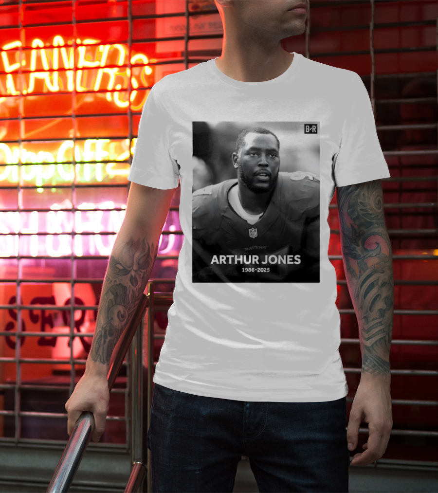 Arthur Jones Baltimore Ravens NFL Player Tribute 1986-2025 T-Shirt