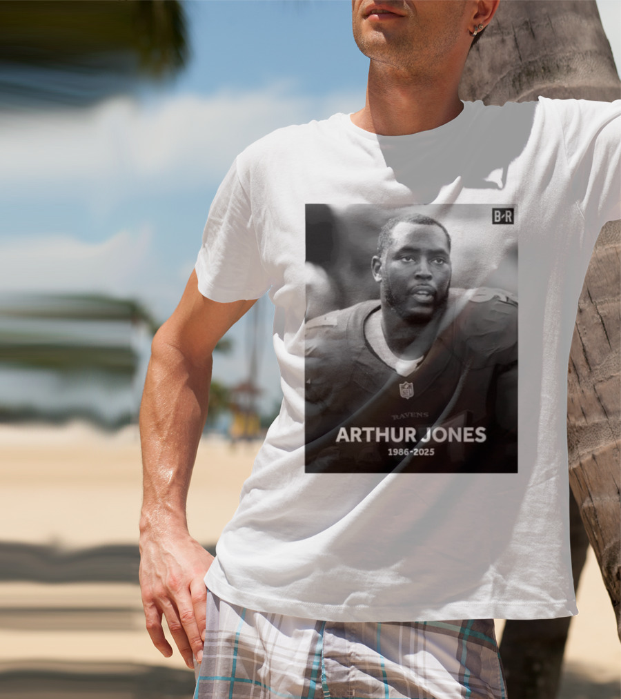 Arthur Jones Baltimore Ravens NFL Player Tribute 1986-2025 T-Shirt