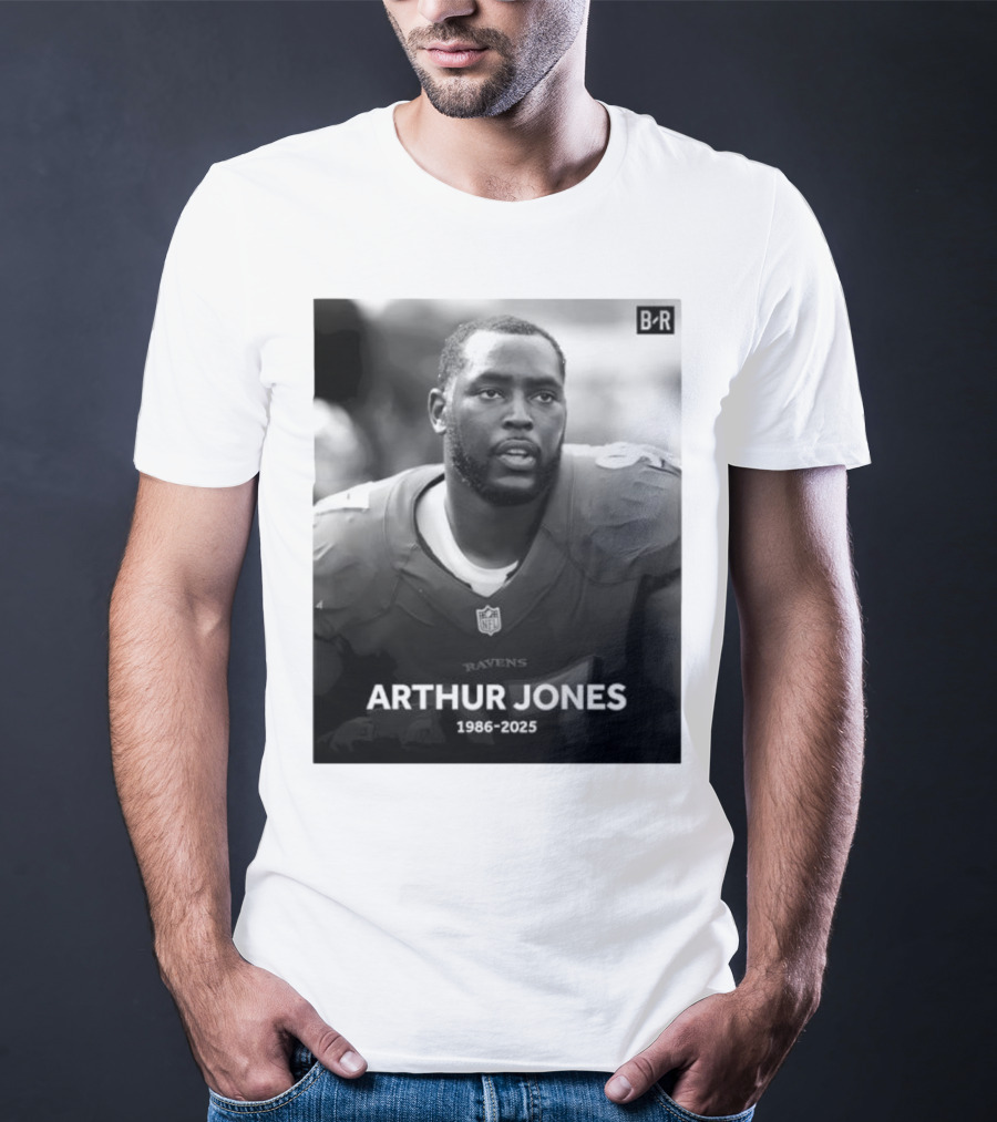 Arthur Jones Baltimore Ravens NFL Player Tribute 1986-2025 T-Shirt