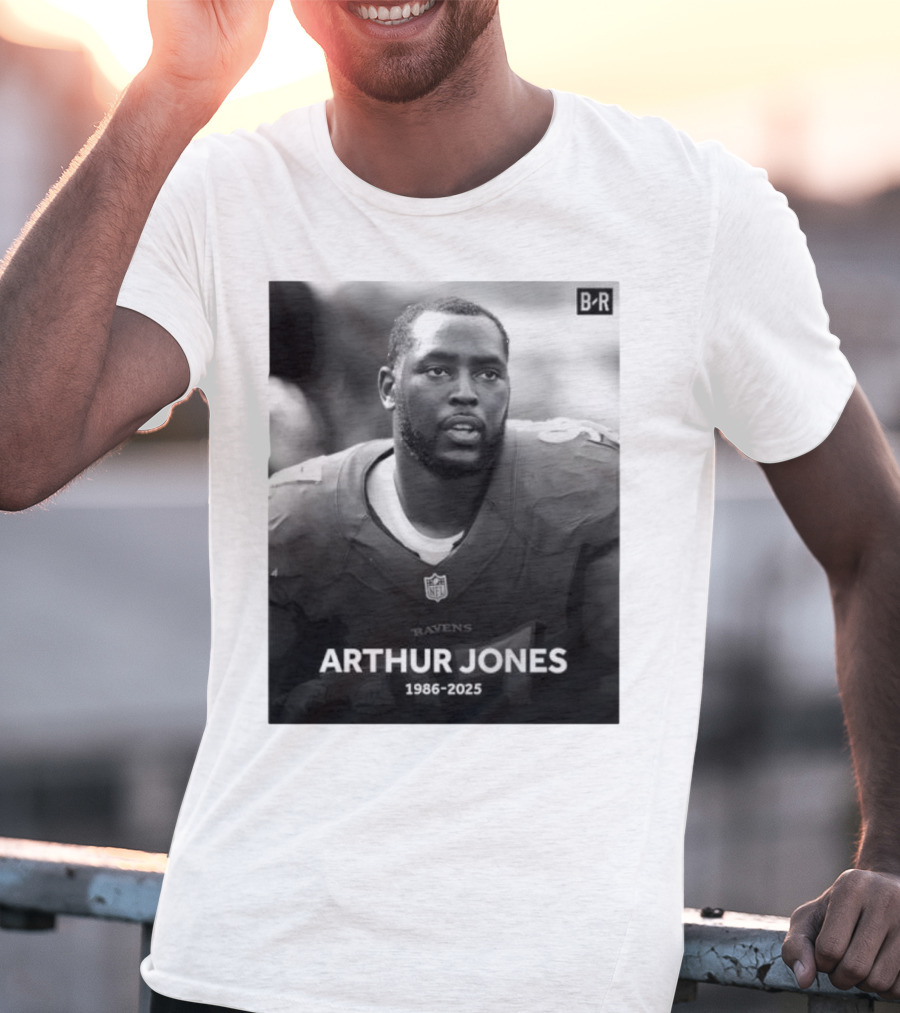 Arthur Jones Baltimore Ravens NFL Player Tribute 1986-2025 T-Shirt