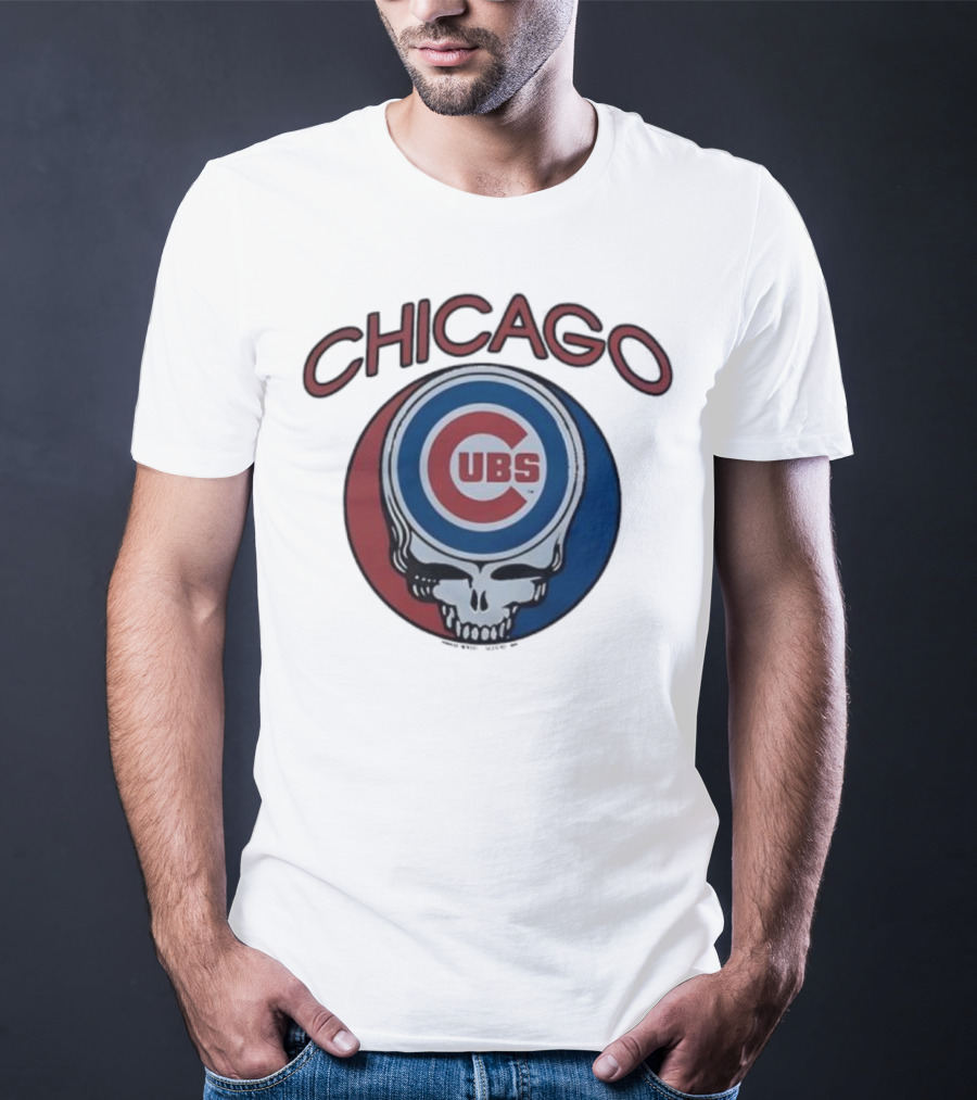 Chicago Cubs Grateful Dead Collaboration Steal Your Base Skull T-Shirt