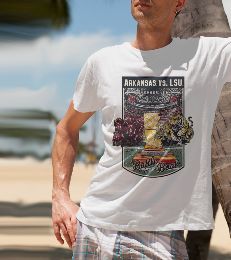Arkansas Vs LSU November 15th 2025 Battle For The Boot T-Shirt