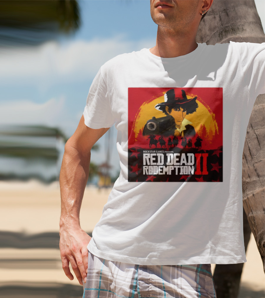 Rockstar Games Red Dead Redemption II Goofyahhtees Spike Rd2 Cowboy Gunman T-Shirt