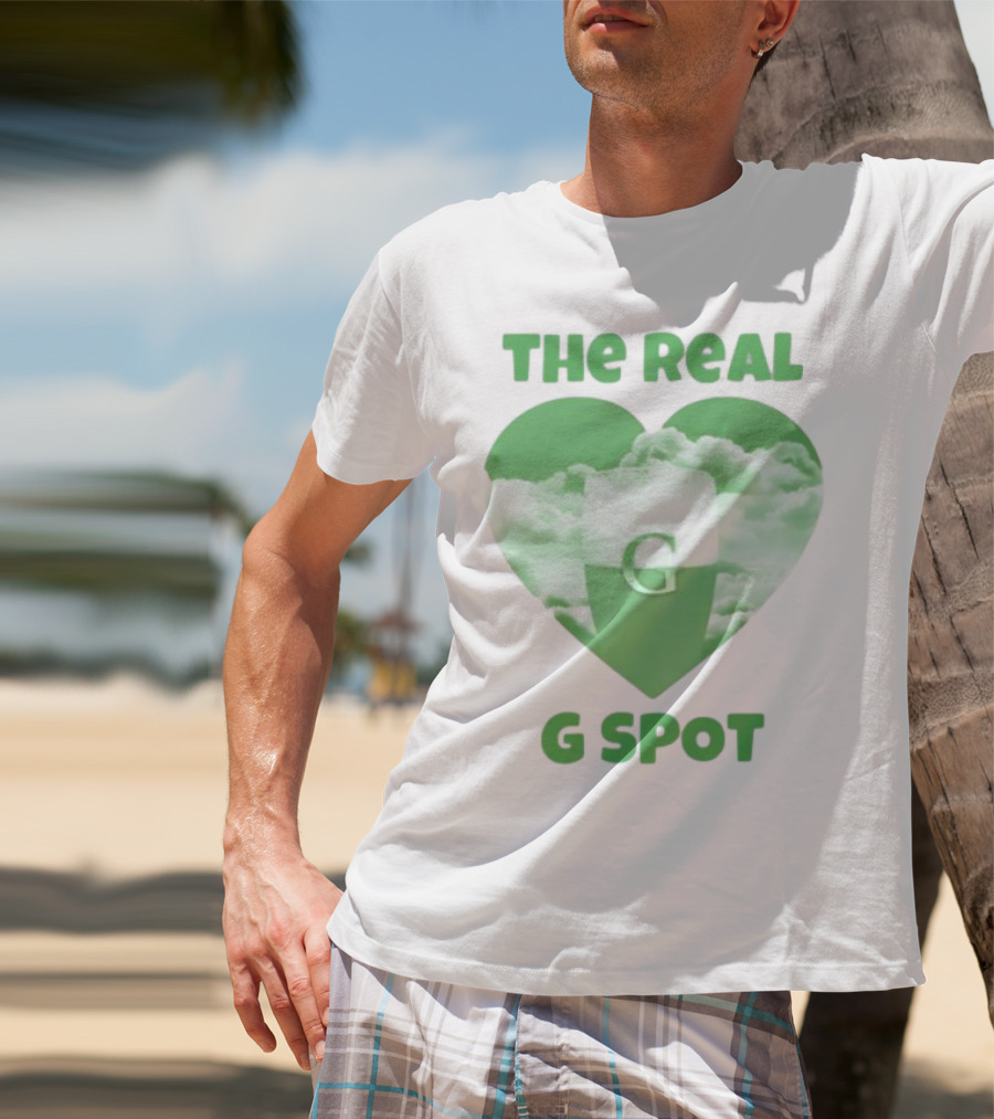 The Real G Spot Green Heart Cloud Pint T-Shirt