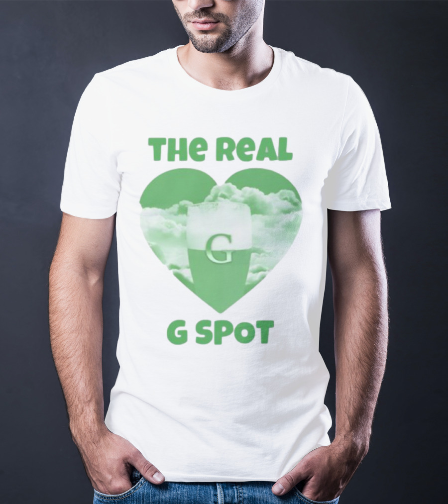 The Real G Spot Green Heart Cloud Pint T-Shirt