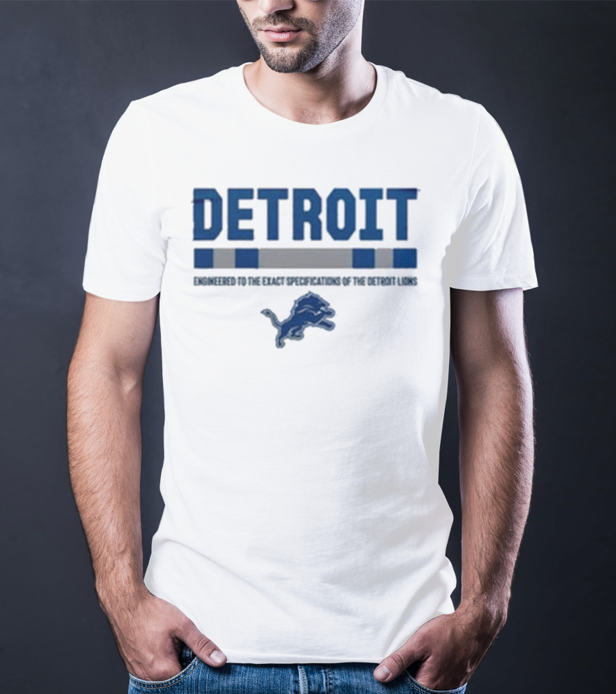 Detroit Lions Engineered To The Exact Specifications Barry Sanders T-Shirt
