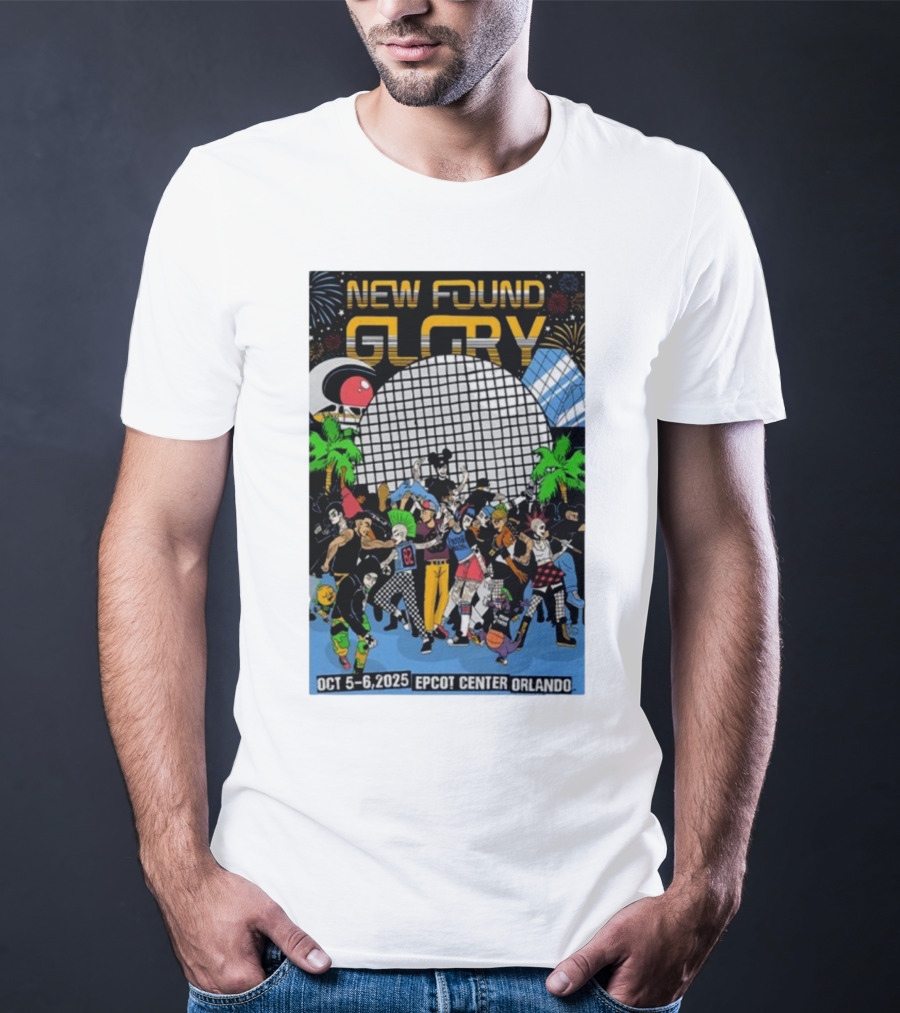 New Found Glory Epcot Center Orlando Oct 5-6 2025 Event Celebration T-Shirt