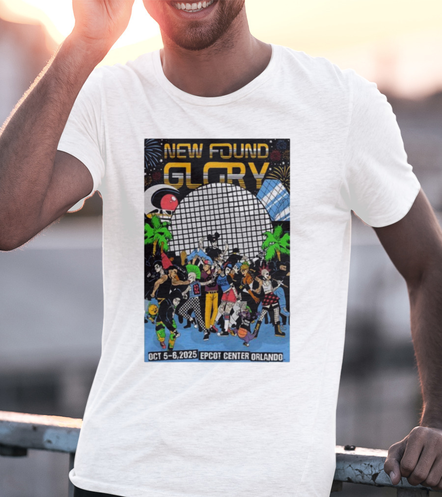 New Found Glory Epcot Center Orlando Oct 5-6 2025 Event Celebration T-Shirt