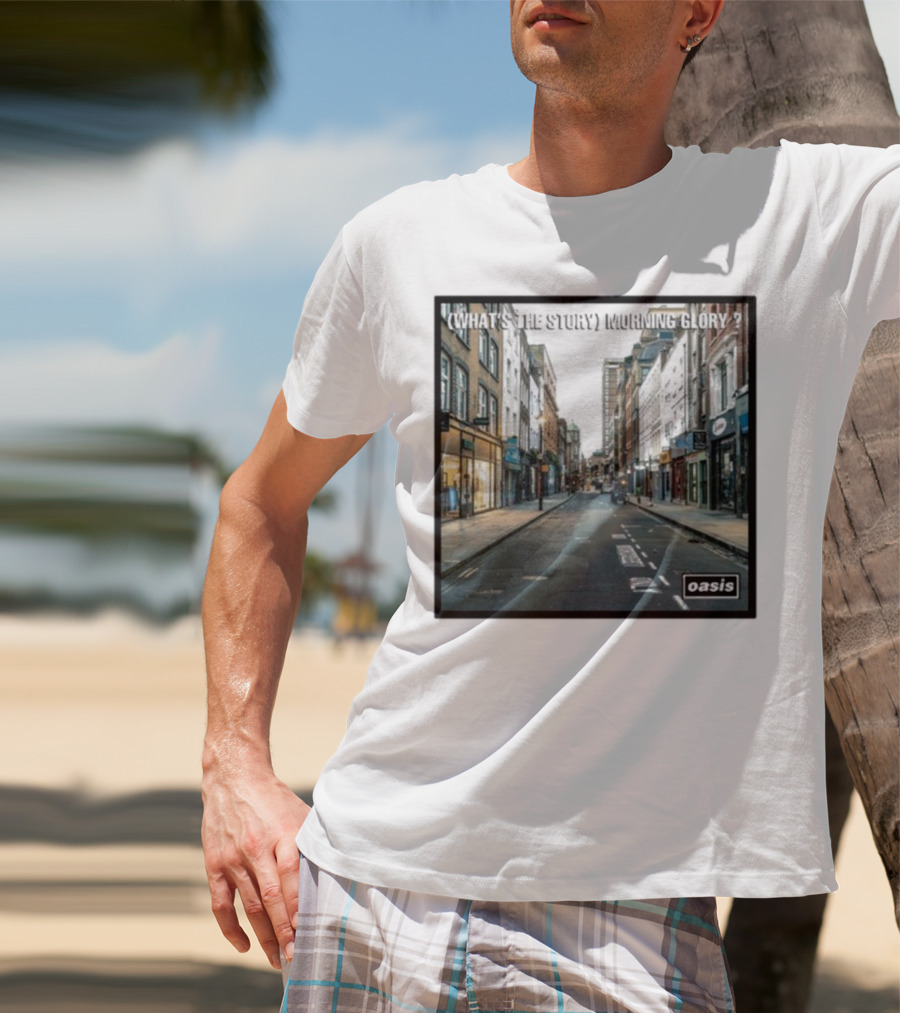 Oasis What's The Story Morning Glory Berwick Street Album Art Classic Scene T-Shirt