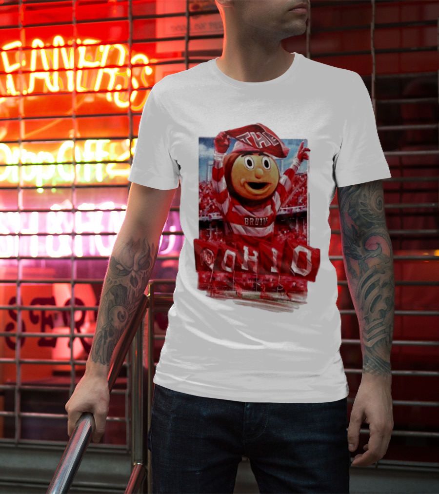 Ohio State Buckeyes Brutus Mascot At Ohio Stadium Event T-Shirt